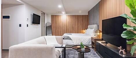 1 多间卧室、床单