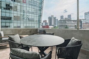 Outdoor dining - Cómodo departamento de 1 Hab cama King Size | 803 (Ciudad de México)