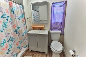 Hair dryer, towels