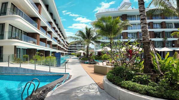 Front of property - Premier 3-bedroom Apartment E333 Beachfront (Choeng Thale)