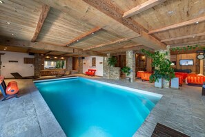 Indoor pool, a heated pool