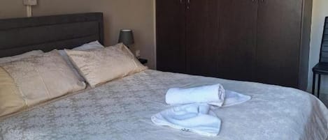 2 bedrooms, iron/ironing board, WiFi, bed sheets