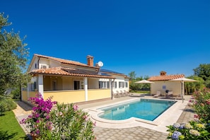 A heated pool