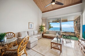 Apartment, Private Bathroom | Lounge - Oceanfront Maui Condo (Lainaina)