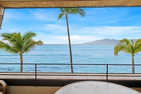 Apartment, Private Bathroom | View from property. Oceanfront Maui Condo