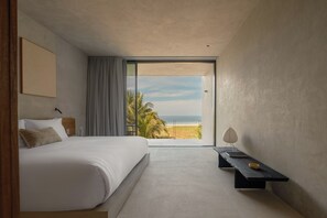 Quarto clássico, sacada, vista para o mar | Roupas de cama premium, frigobar, cofres nos quartos