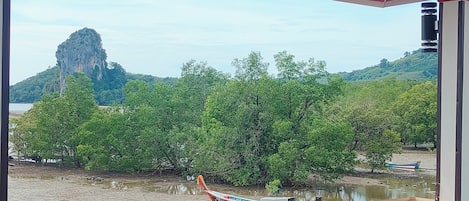 Quadruple Room, Partial Sea View | Terrace/patio