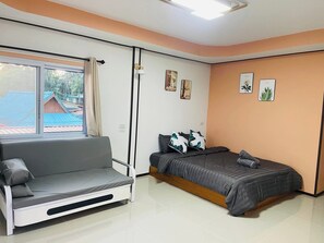 쿼드룸, 부분 바다 전망 | 무료 WiFi