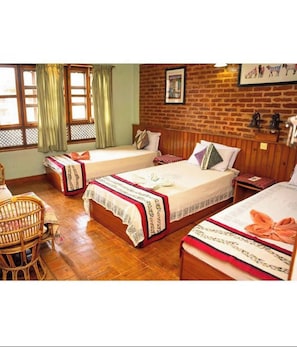 Standard Triple Room, Courtyard View | In-room safe, free WiFi - New Shiva Guest House (Bhaktapur)