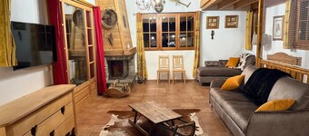 Infinitely mountainous atmosphere, ski in/ski out chalet in Arêches Beaufort