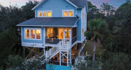 Coastal Folly Beach Home | Walk to Sand, Outdoor TV & BBQ | Tidecrest