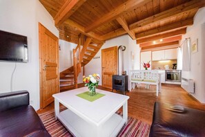 House | Living room - Ferienhaus im Landhausstil im Vital Camp Bayerbach (Bayerbach)