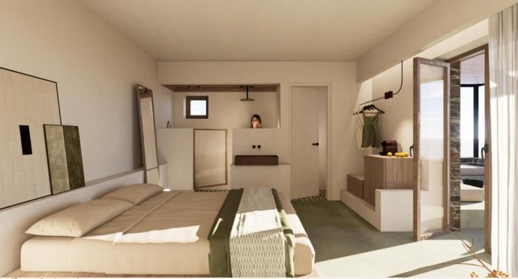 خزنة داخل الغرفة وستائر تعتيم وتجهيزات عازلة للصوت ومكواة/لوح كي