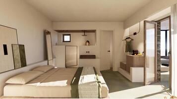 Luxury Suite, Sea View | Egyptian cotton sheets, premium bedding, Select Comfort beds