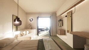 Junior Suite, Sea View | In-room safe, blackout drapes, soundproofing, iron/ironing board - Faos Kea Boutique Hotel (Koundouros)