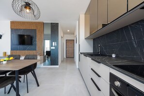 Fridge, oven, stovetop, dishwasher - Apartments Twins with private pool  (Novalja)