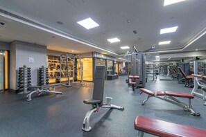 Fitness facility - Free housekeeping visits during your stay - StayShort - Stylish 2-Bedroom in JLT That Sleeps 6 Comfortably (JLT)
