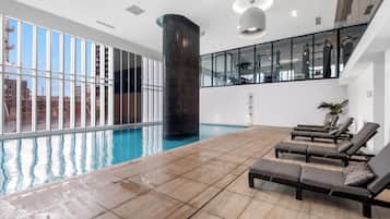 Indoor pool, a heated pool