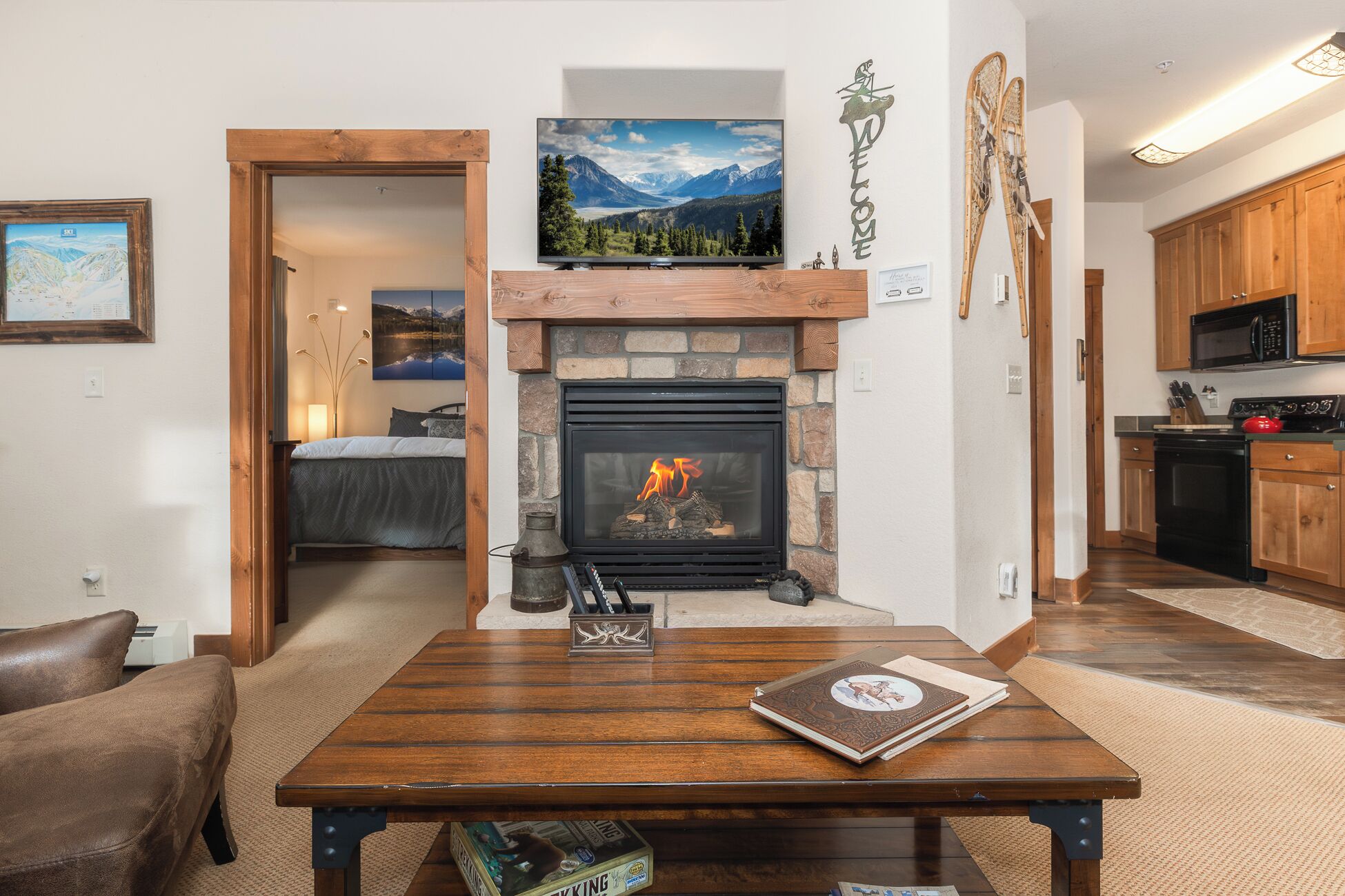 智能電視、壁爐