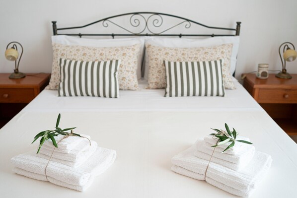 1 habitación, tabla de planchar con plancha, wifi y ropa de cama