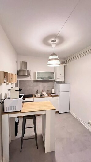 Microondas, cafetera y tetera, tostadora y periquera 