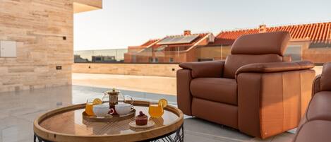 Terrasse sur le toit