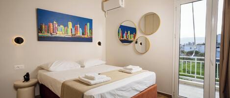 Blackout curtains, iron/ironing board, free WiFi, bed sheets