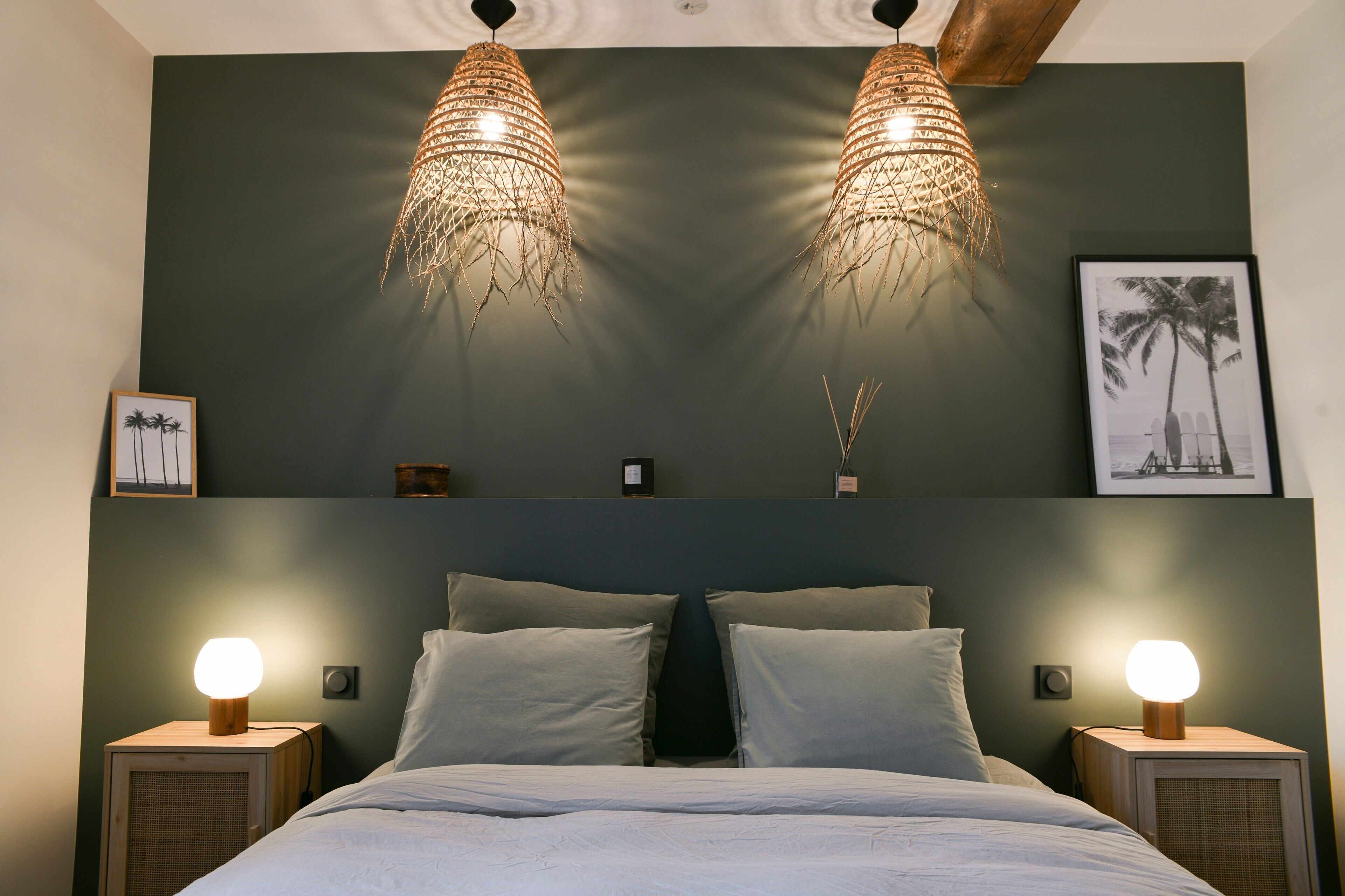 3 chambres, fer et planche à repasser, draps fournis