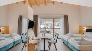 Family Quadruple Room, Balcony, Mountain View | Free WiFi, wheelchair access