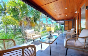 House, 3 Bedrooms, Hot Tub, Garden View | Terrace/patio - Charming Retreat! at Famous Palm Beach! Outdoor Spa Till 8! Walk to Ocean Beach! (Sydney)