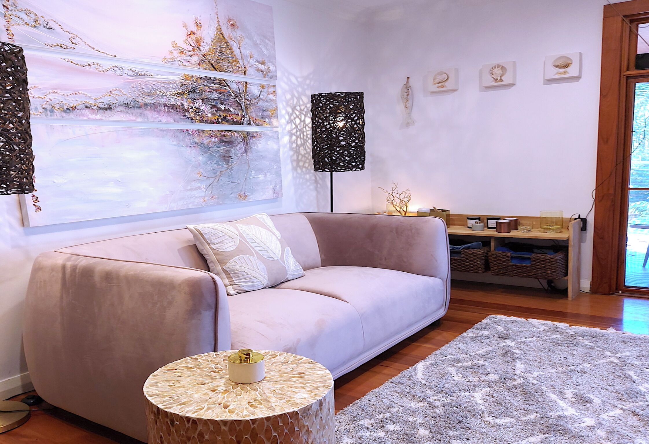 Maison, 3 chambres, bain à remous, vue jardin | Salle de séjour