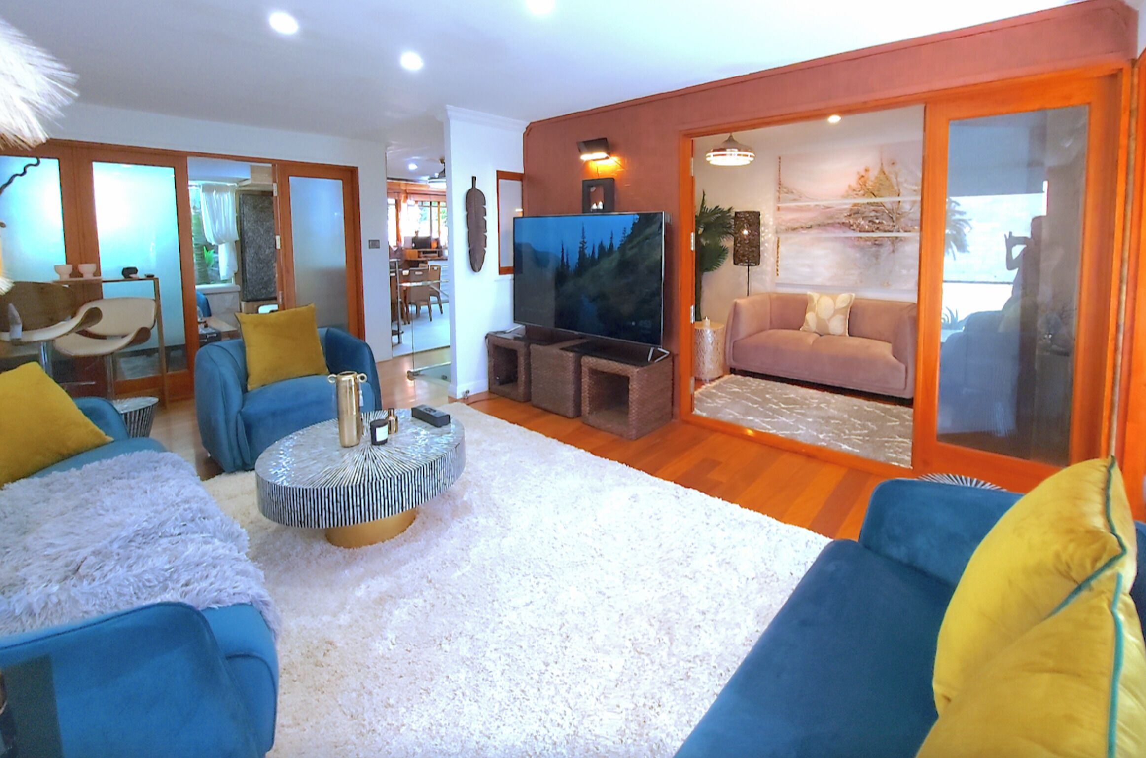 独立别墅, 3 间卧室, 热水浴缸, 花园景观 | 客厅