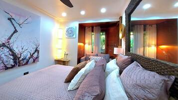 Maison, 3 chambres, bain à remous, vue jardin | 3 chambres