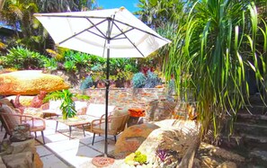 House, 3 Bedrooms, Hot Tub, Garden View | Terrace/patio - Charming Retreat! at Famous Palm Beach! Outdoor Spa Till 8! Walk to Ocean Beach! (Sydney)