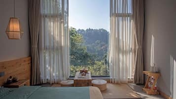 Individually decorated, individually furnished, blackout curtains