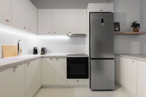 公寓, 3 间卧室, 阳台, 城市景观 | 私人厨房 | 大冰箱、烤箱、炉灶、洗碗机