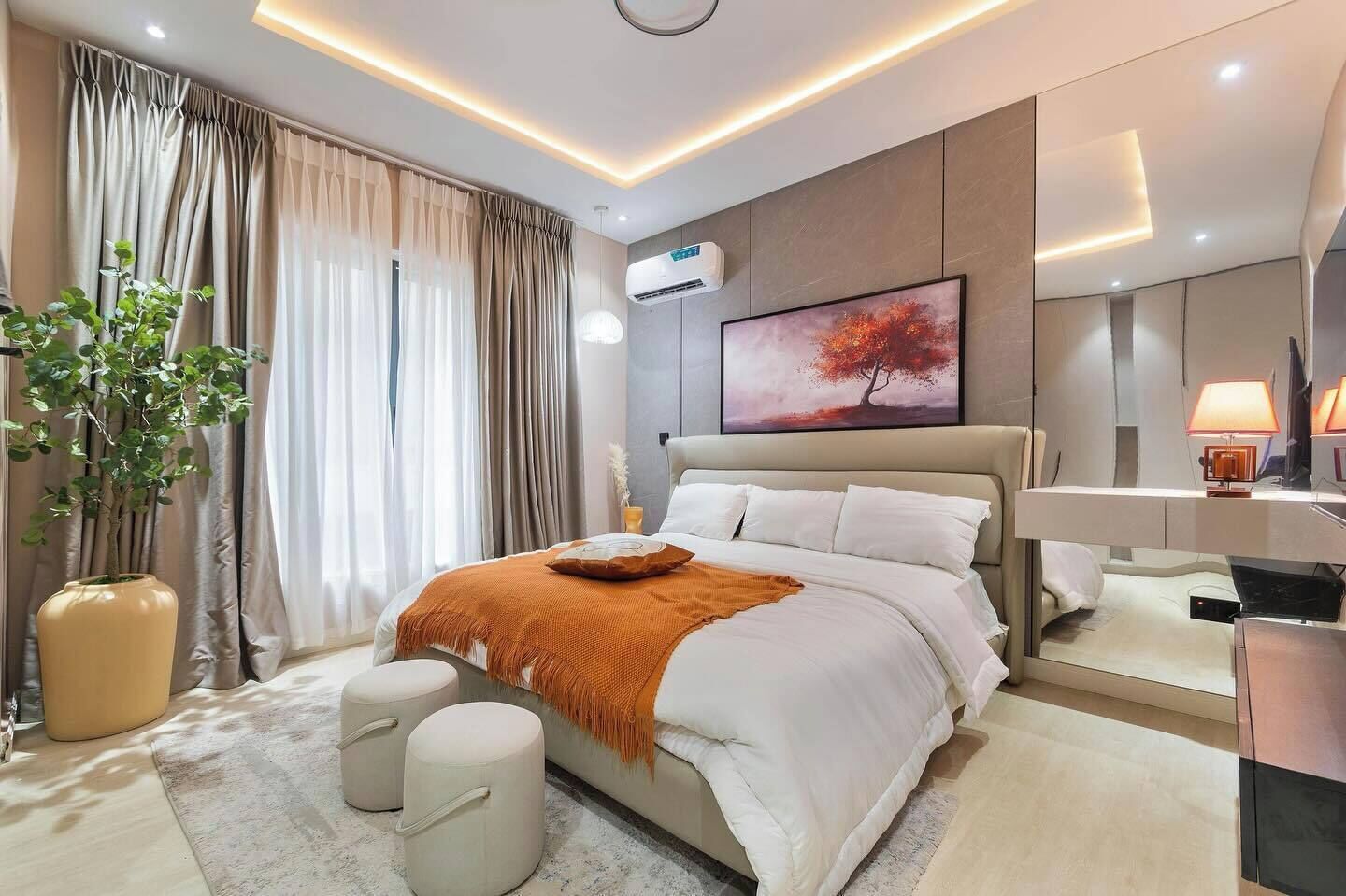 Standard Apartment, Balcony, City View | In-room safe, desk, laptop workspace, blackout drapes