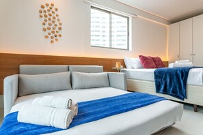 Classic-Apartment | 1 Schlafzimmer, Verdunkelungsvorhänge, kostenloses WLAN, Bettwäsche