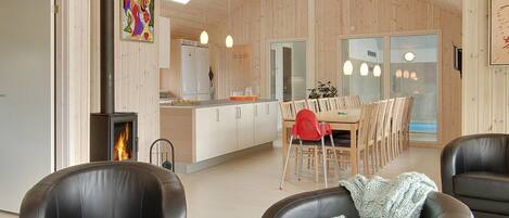 Fireplace, foosball, table tennis