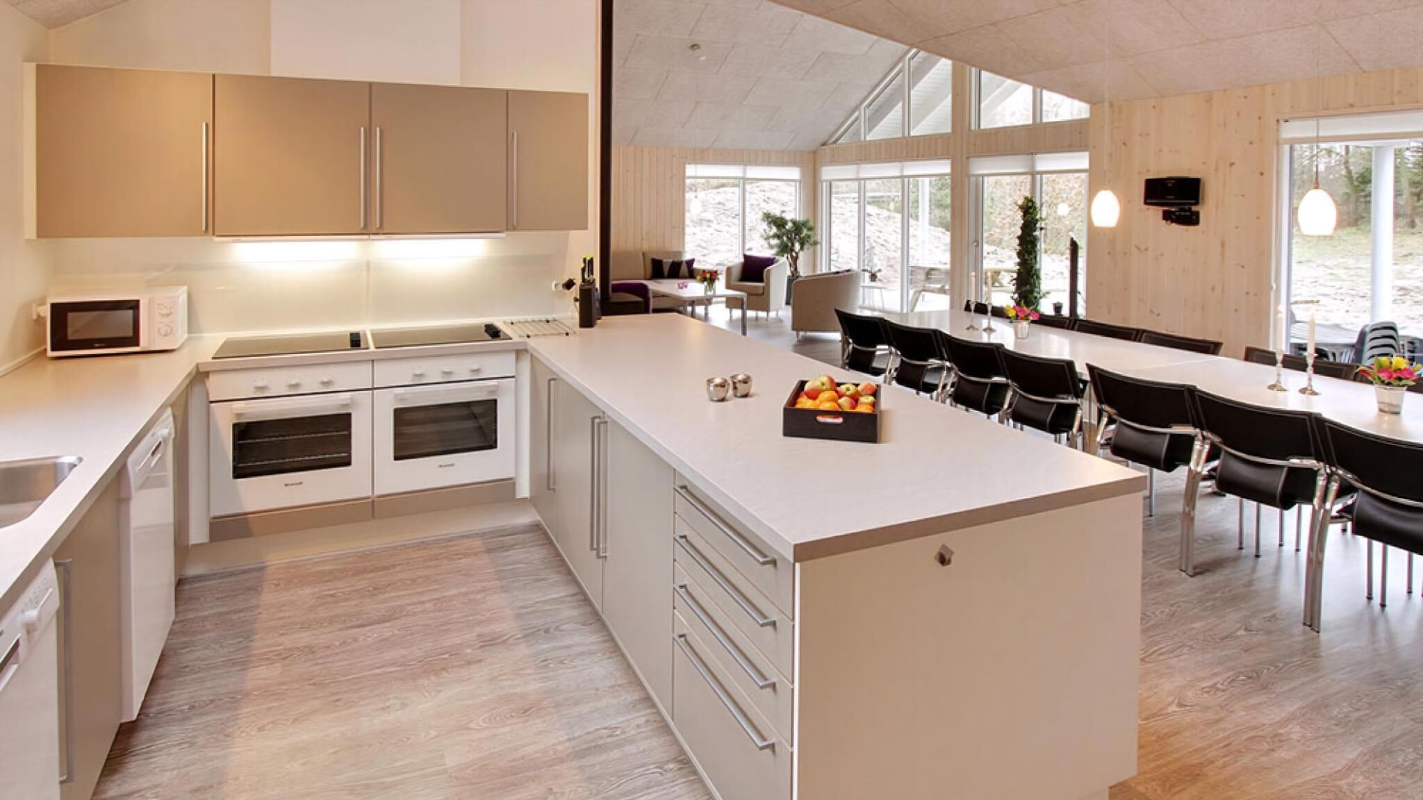 Fridge, oven, stovetop, coffee/tea maker