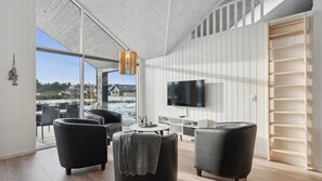 TV, fireplace, video game console, table football - VillaVilla 605 - Houstrup Strand, Vestjylland (Nørre Nebel)