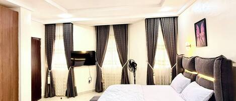 Appartement, balcon, vue ville