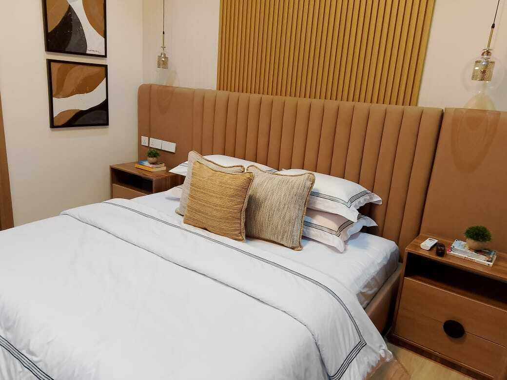 Departamento de lujo, 1 cama King size, cocina | Escritorio, espacio para trabajar con laptop y insonorización 