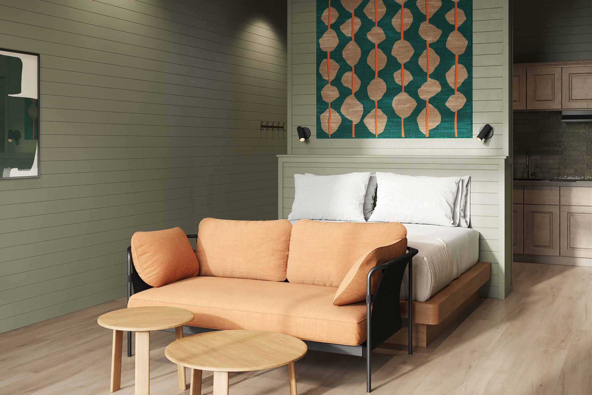 Cabin, Roll-in Shower, Non Smoking | Living area