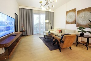 Apartment, City View | Living area - 1BR with Beach Access La cote La mer (Dubai)