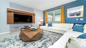 Smart TV - Luxurious 9-bedroom villa in Champions Gate, Orlando. (Four Corners)