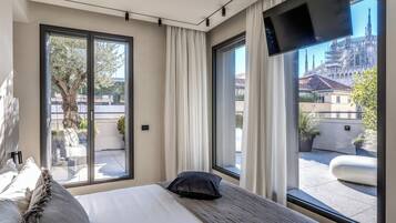 Leilighet – elite (2 Bedrooms) | 2 soverom, strykejern/-brett, barnesenger (inkludert) og sengetøy