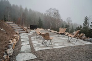 House, 4 Bedrooms, Smoking, Balcony | Terrace/patio - Luxury Cabin, Wellness and View Over the Tyrifjord (Modum)