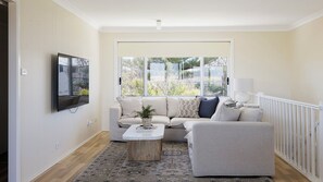 Living area - Absolute Birubi Beachfront - Luxury Pet Friendly (Anna Bay)