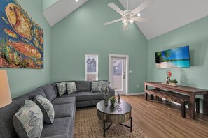 TV - Dog-Friendly Beach Retreat | Walk to the Sand & Heated Pool, Playground (Corpus Christi)